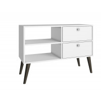 Manhattan Comfort 3AMC129 Dalarna TV Stand  with  2 shelves in White 